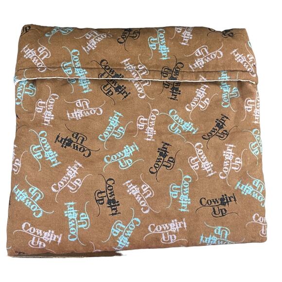 NEW Homemade potato baker pouch with Cowgirl Up on the outside - Picture 1 of 4